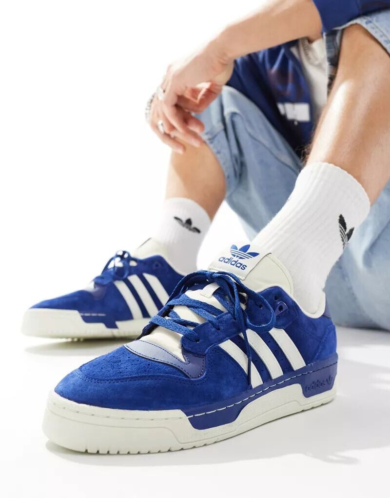 

Темно-синие и кремовые кроссовки adidas Originals Rivalry Low, Синий, Темно-синие и кремовые кроссовки adidas Originals Rivalry Low