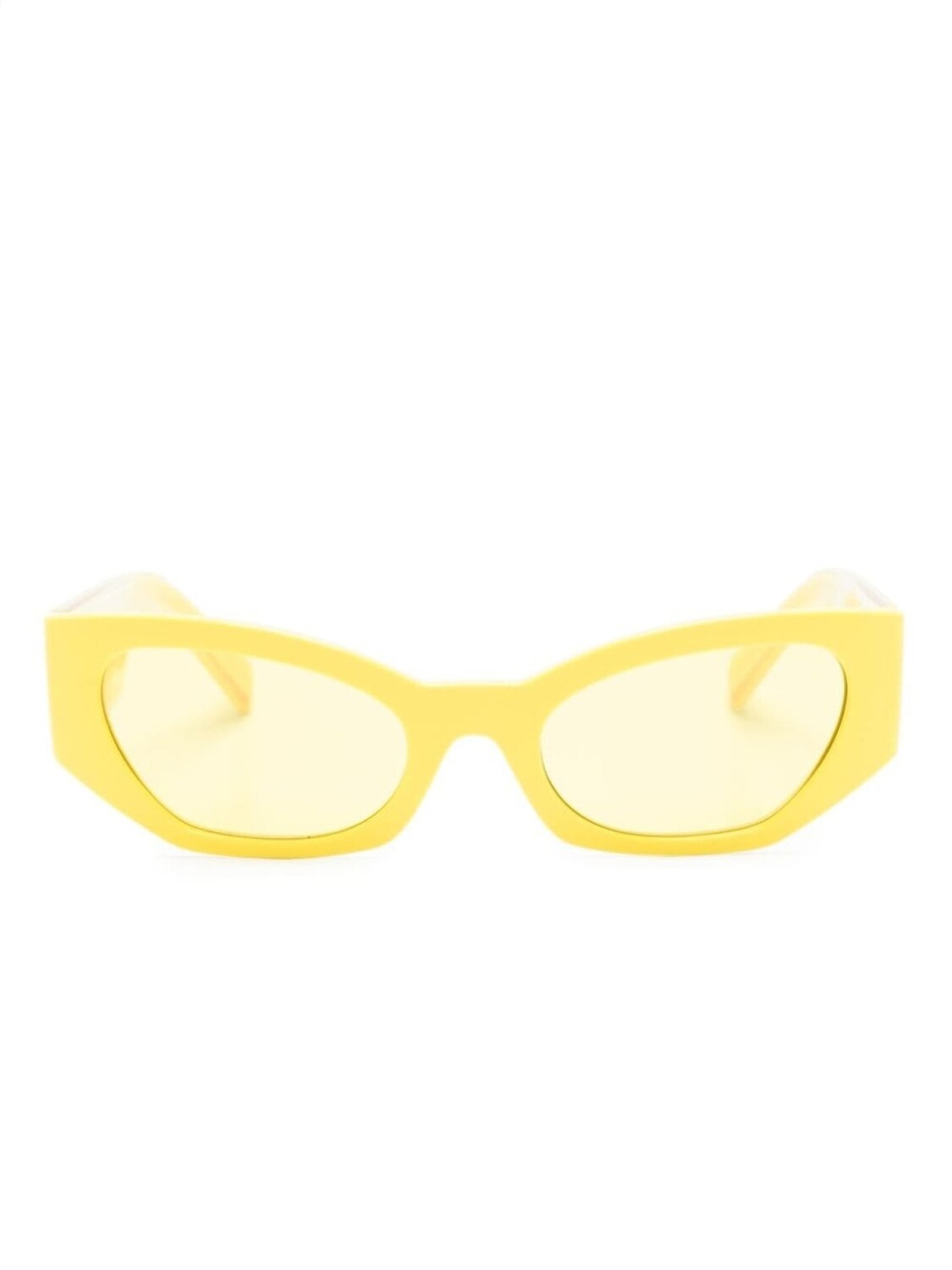 

Dolce & Gabbana Eyewear солнцезащитные очки в оправе 'кошачий глаз' с логотипом, желтый