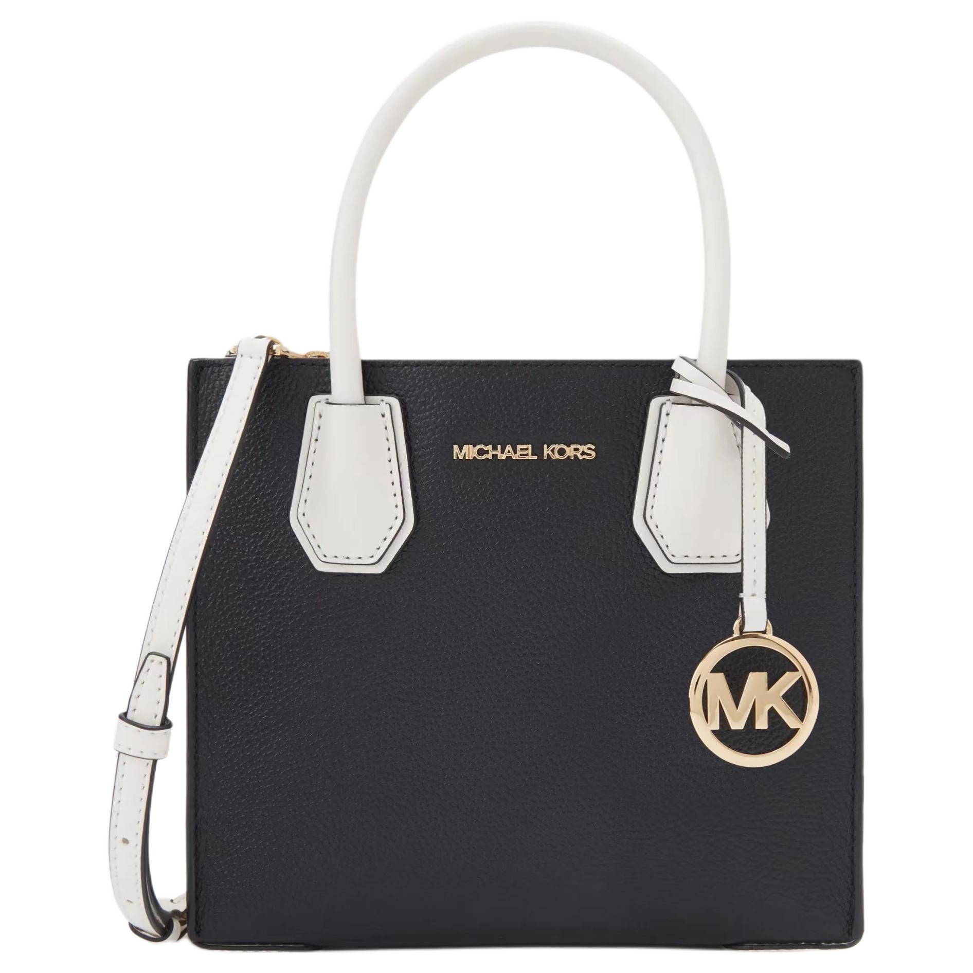 

MICHAEL KORS Сумка женская средняя из кожи коровы черно-белая