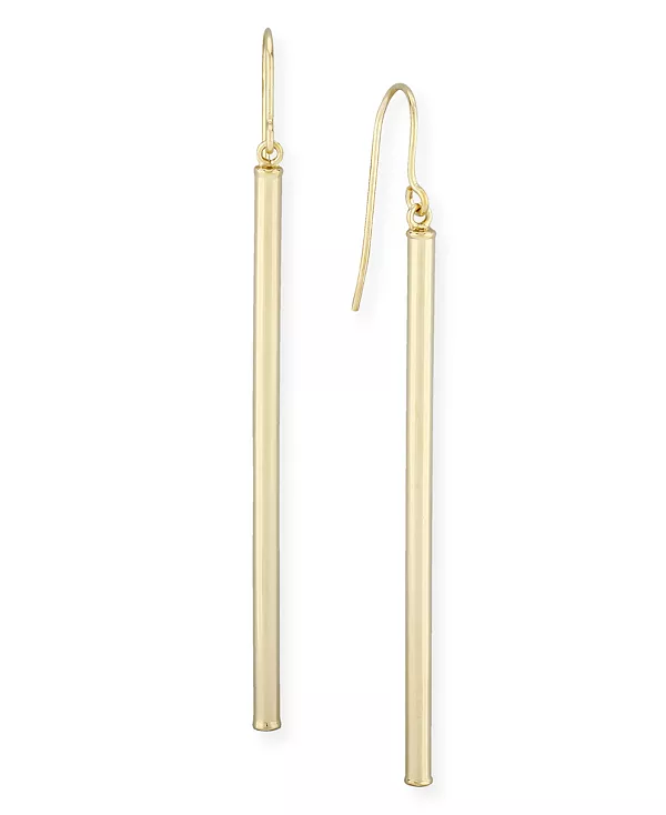 

Элегантные серьги-подвески в форме колонны из 14-каратного золота Macy'S, gold