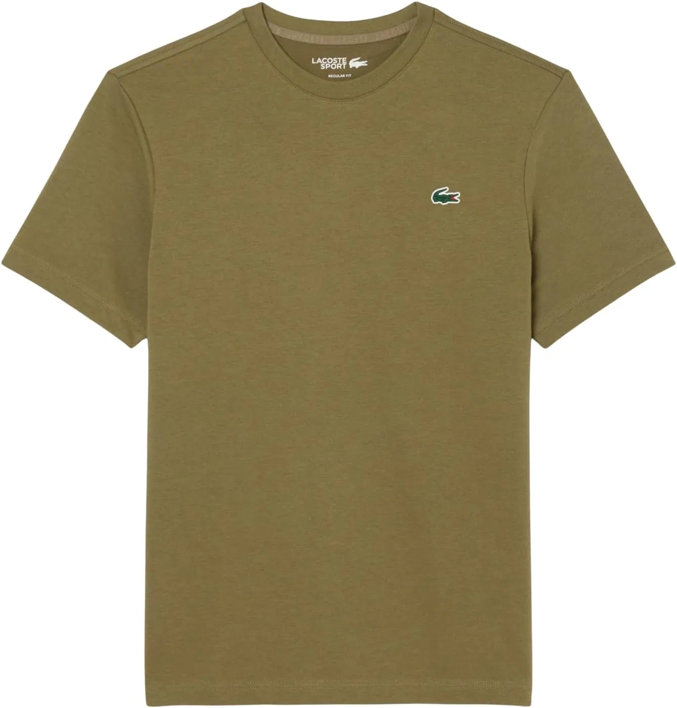 Футболка мужская Lacoste Sport Printed Ultra-Dry T-Shirt, с принтом, цвет оливковый