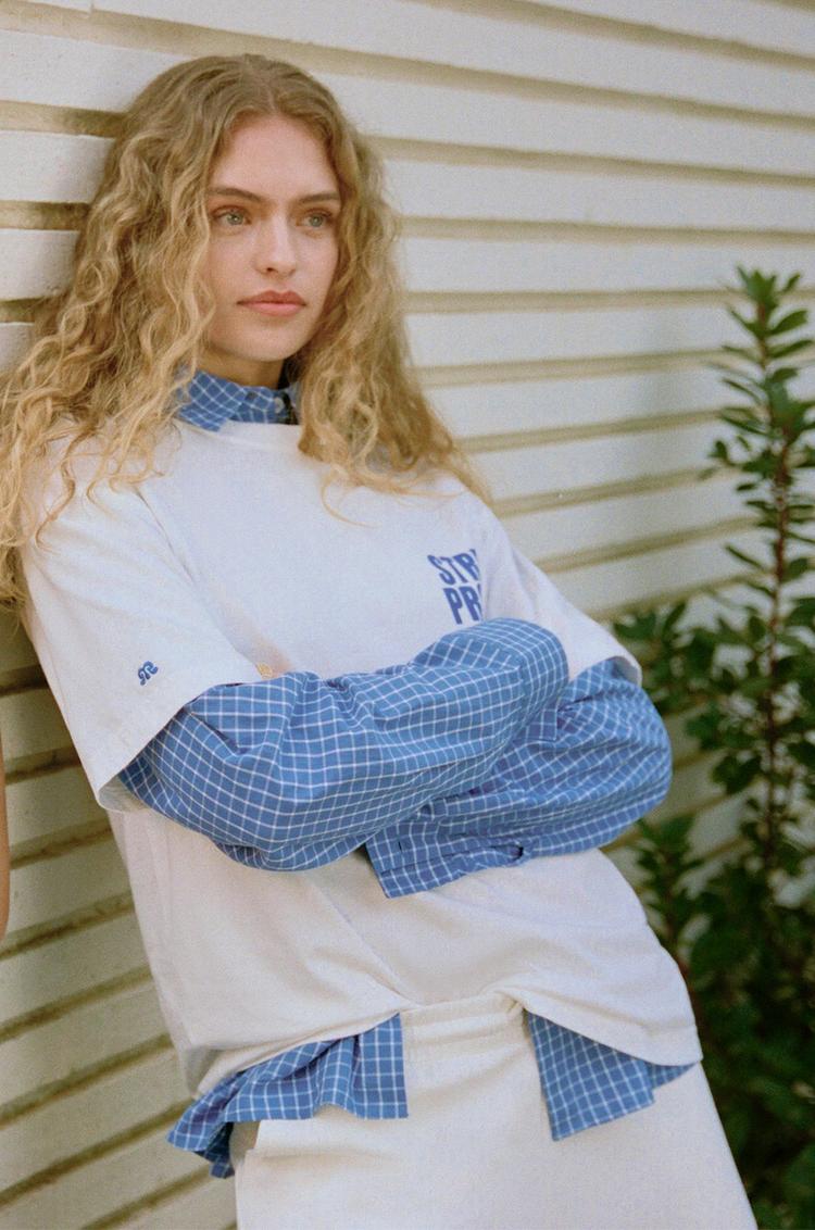 

Футболка с графическим изображением уличного профиля Pull And Bear, белый