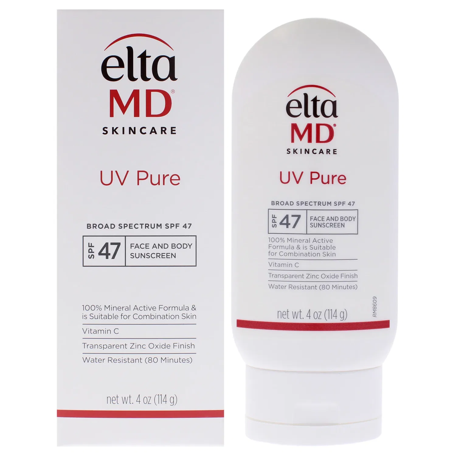 Физический солнцезащитный крем для лица и тела UV Pure SPF 47 от EltaMD для мужчин и женщин - 113 мл, Clear/Transparent