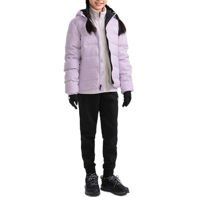 Детские пуховики/жилеты The North Face, фиолетовый — фото 3