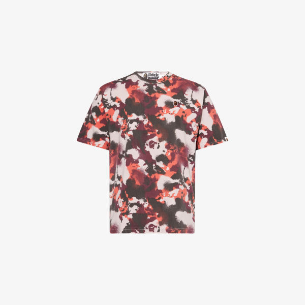 

Футболка A Bathing Ape One Point с камуфляжным принтом, красный
