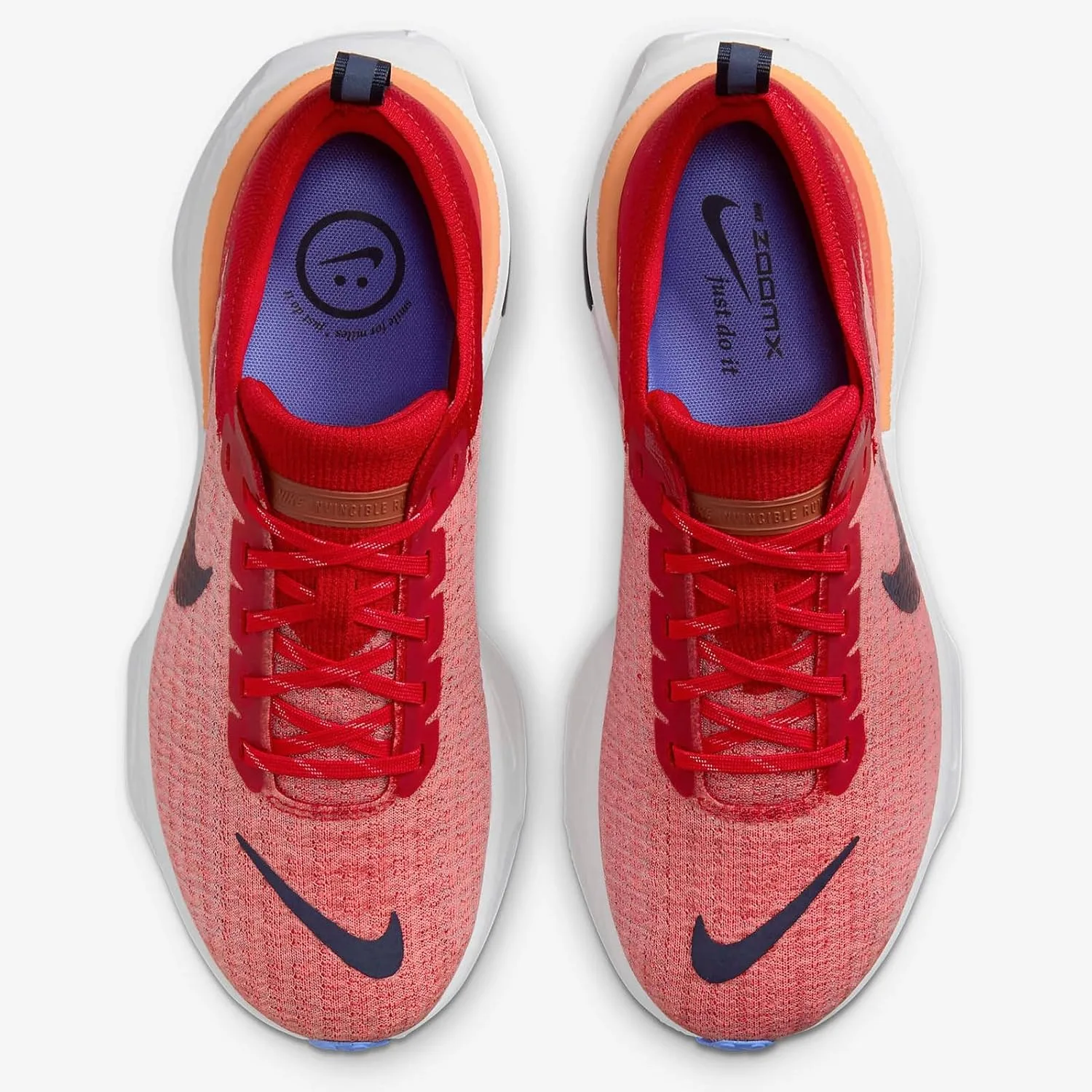 Мужские беговые кроссовки Nike Invincible 3 DR2615, красный/синий/оранжевый — фото 2