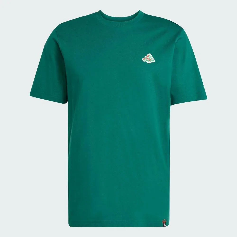 Футболка с графическим принтом «Мини-пицца» Adidas, green — фото 4