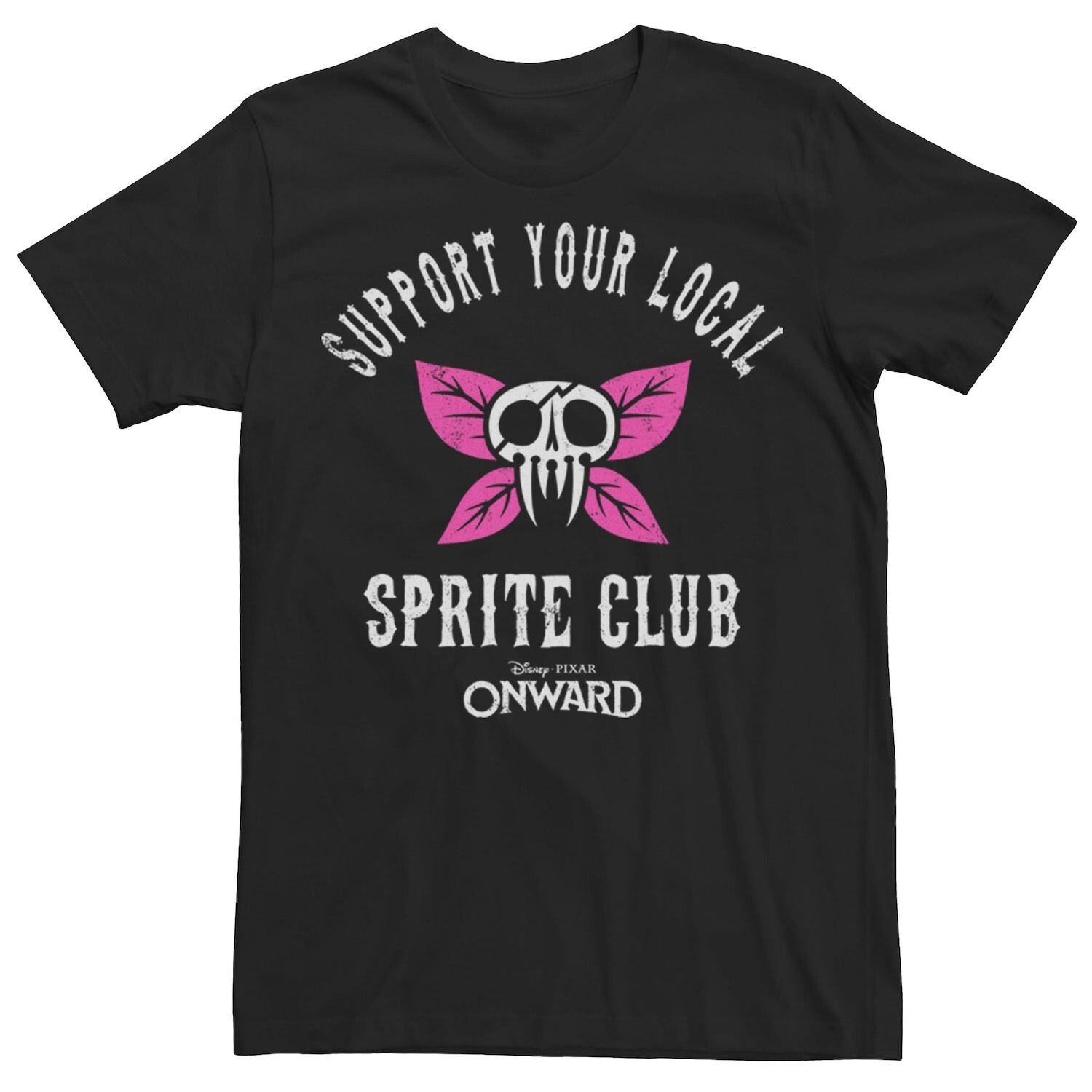 

Мужская футболка Onward Support Your Local Sprite Club Disney / Pixar, Черный, Мужская футболка Onward Support Your Local Sprite Club Disney / Pixar