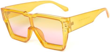 

Винтажные прямоугольные солнцезащитные очки 2027 года для женщин, цельные квадратные солнцезащитные очки большого размера для рыбалки, защита от УФ-излучения UV400 MTZJH, C11