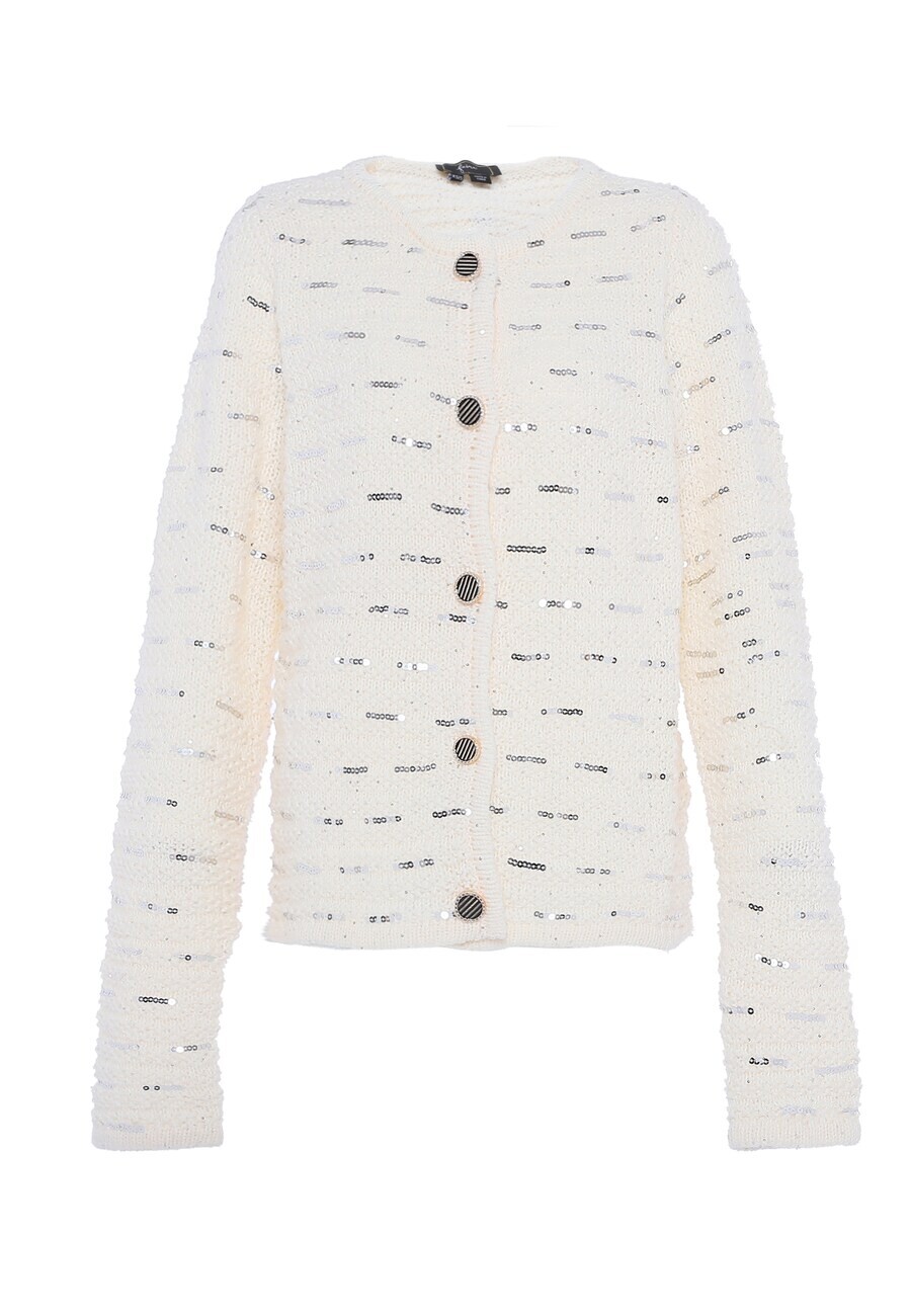 

Вязаный кардиган faina Knit Cardigan, белый