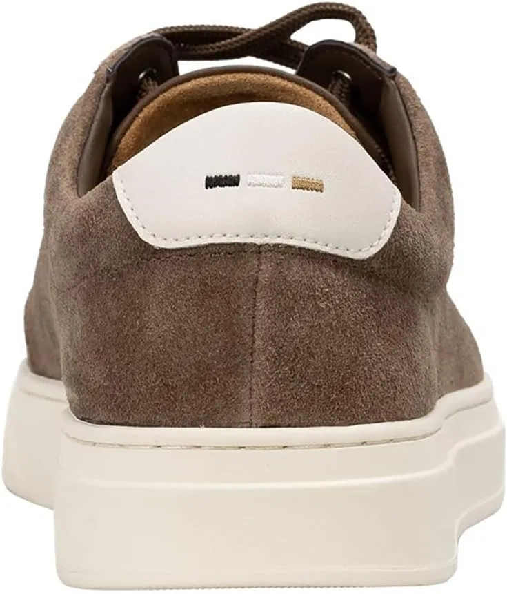 Мужские замшевые кроссовки BOSS Kieran Tenn с резиновой подошвой, размер, Medium Beige — фото 4
