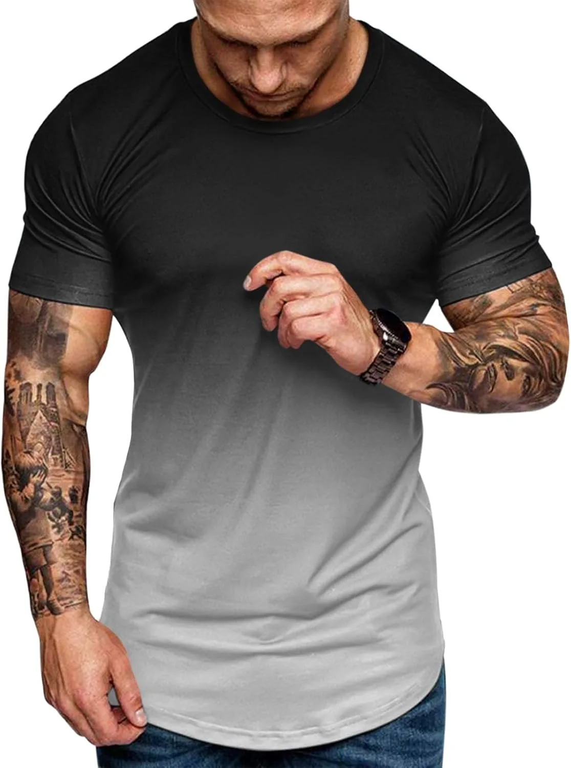 

Мужская футболка Muscle Gym с коротким рукавом для тренировок rrhss