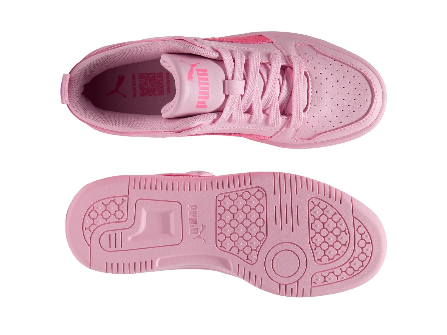 Кроссовки Puma Rebound Layup Sneaker - Kids', светло-розовый — фото 3