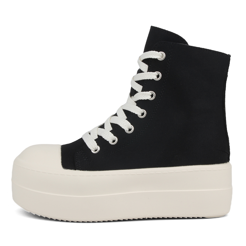Ботильоны женские на платформе WENPU, Black Fabric Surface
