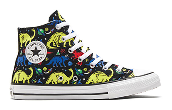 Кроссовки chuck taylor all star big dinosaur black/multi-color Converse, черный — фото 2