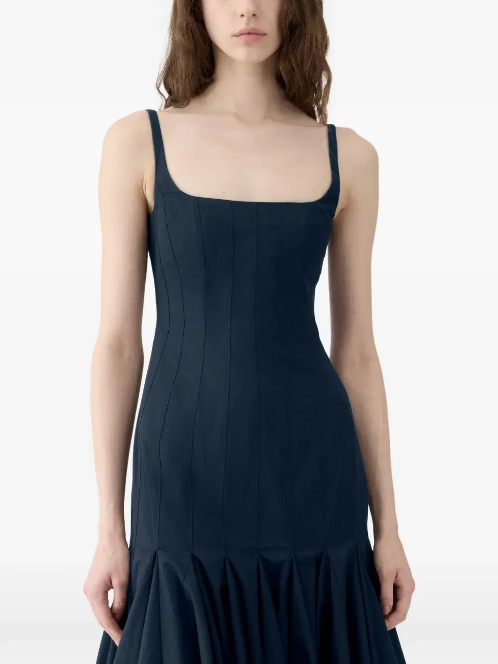 Платье с плиссировкой «Агава» Jacquemus, синий — фото 4