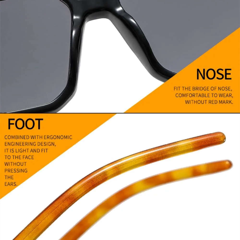 

Солнцезащитные очки в стиле ретро квадратной формы 2027 года для женщин и мужчин, винтажные солнцезащитные очки с защитой от УФ-излучения UV400 MTZJH, Leopard Tea