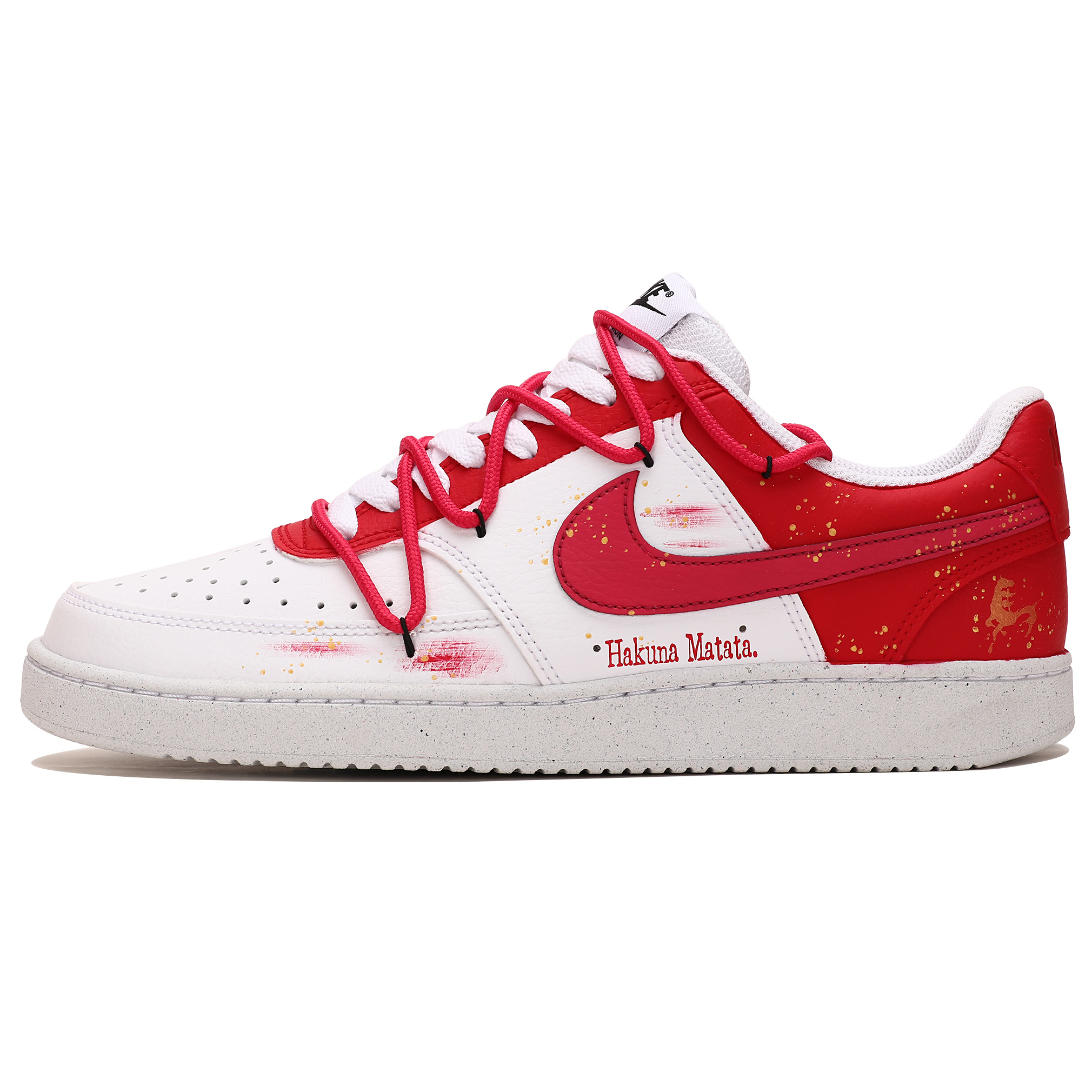 

Nike Кроссовки для скейтбординга Court Vision 1 Abrasion Resistant Low top мужские красные белые