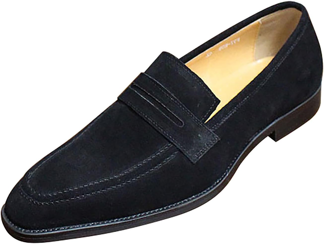 

Мужские лоферы Santimon, слипоны на каждый день, повседневные и классические, ручной работы, из замши, с пряжкой, для свадьбы, модные и удобные для прогулок, черный