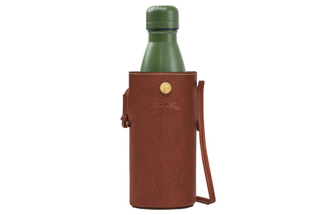 

LONGCHAMP Кожаная сумка для бутылки воды через плечо женская коричневая