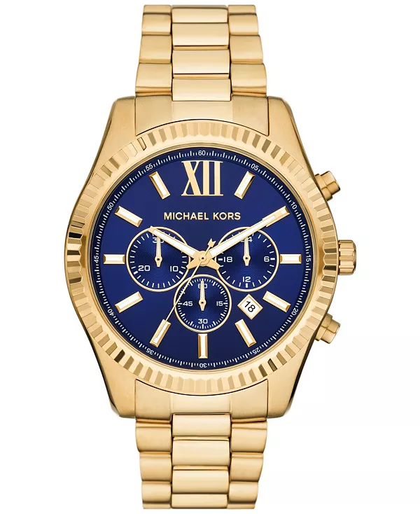 

Мужские часы Lexington Chronograph из нержавеющей стали золотистого оттенка, 44 мм Michael Kors, gold-tone