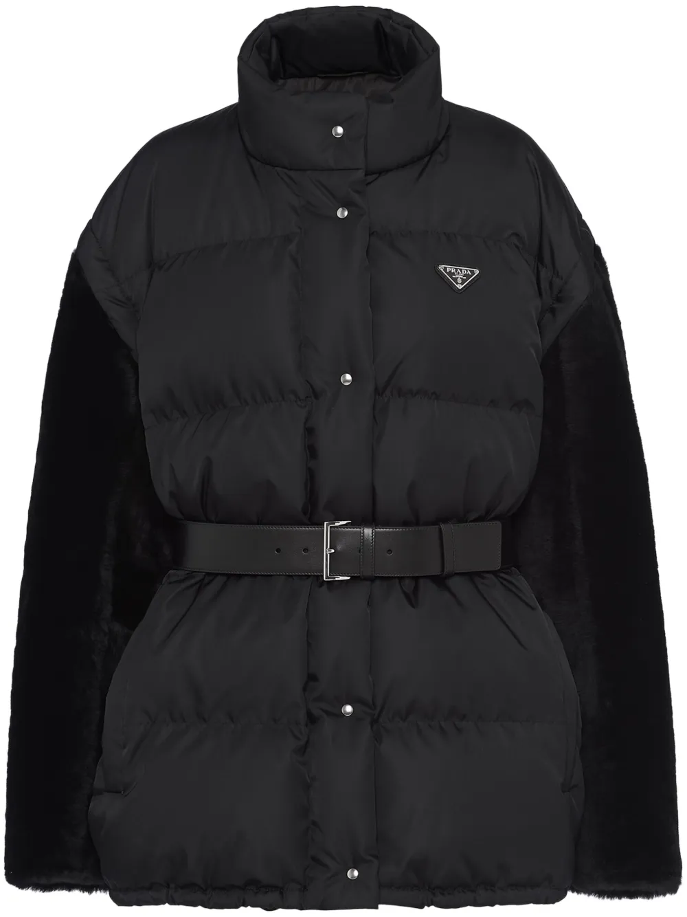 

Пуховик Re-Nylon Prada, черный