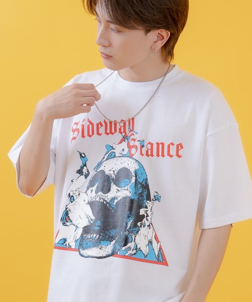 

Футболка с короткими рукавами и графическим принтом Sideway Stance, белая