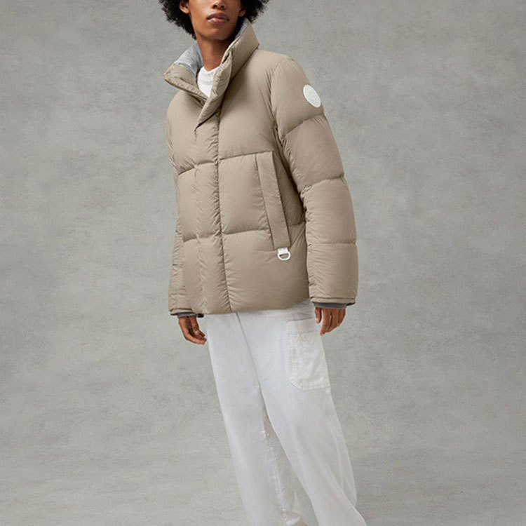 Куртка пуховая FW21 Зимняя Мужская Лаймово-серая Canada Goose — фото 3