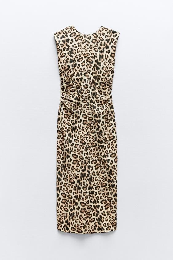 

Платье Zara Draped Waist, мультиколор