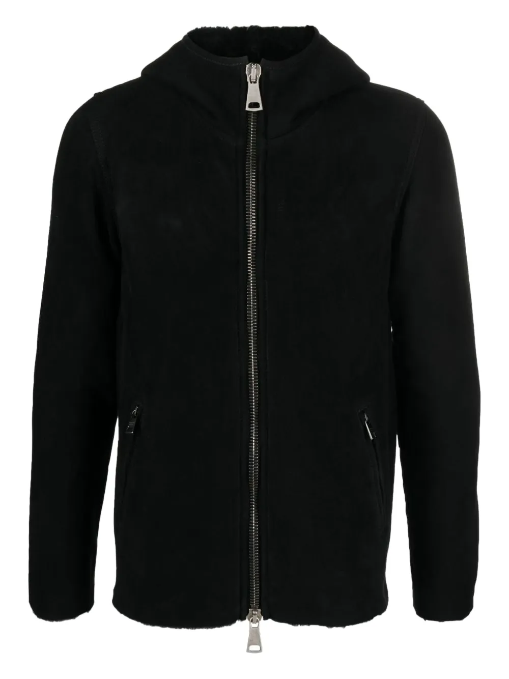 

Куртка на молнии с капюшоном Giorgio Brato, черный