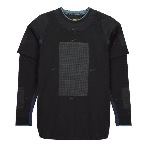

Футболка Nike ISPA Long Sleeve T-Shirt 'Black', черный