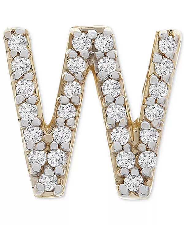 

Серьга-Гвоздик с бриллиантом (1/20 карата) из 14-каратного золота, созданная для Macy's Wrapped, w