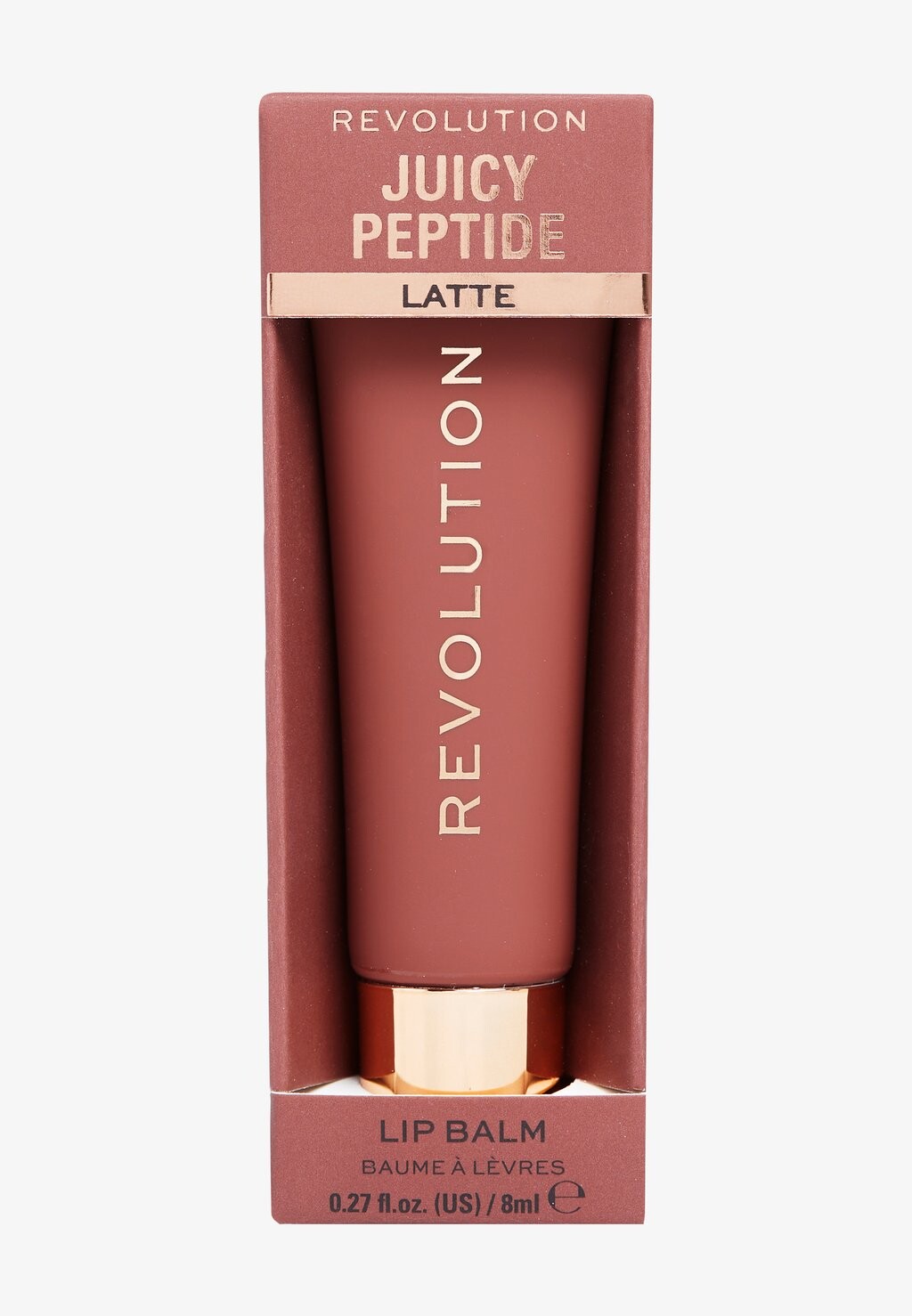 Бальзам для губ Revolution Juicy Peptide Lip Balm Makeup Revolution, нюдовое молочко — фото 3