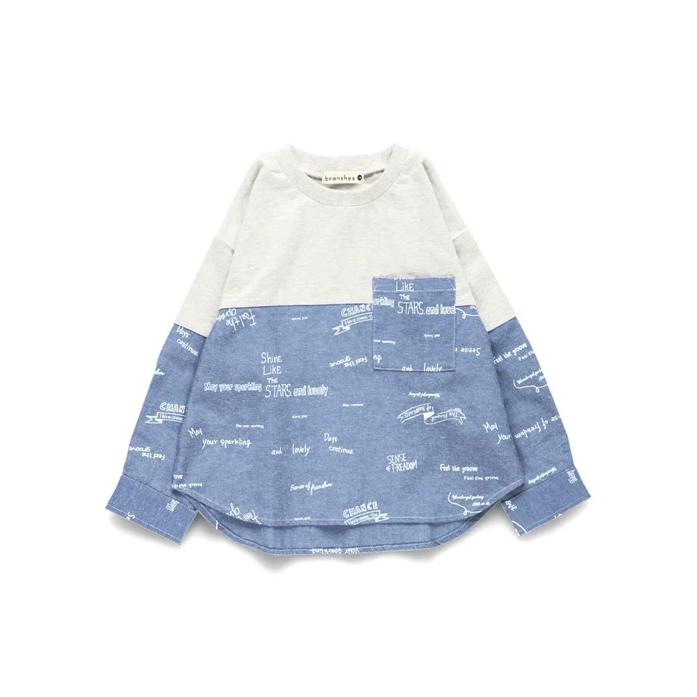 Футболка HOBO с длинным рукавом Branshes, blue
