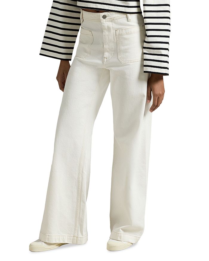 

Джинсовые брюки-клеш Sailor Ralph Lauren, белый