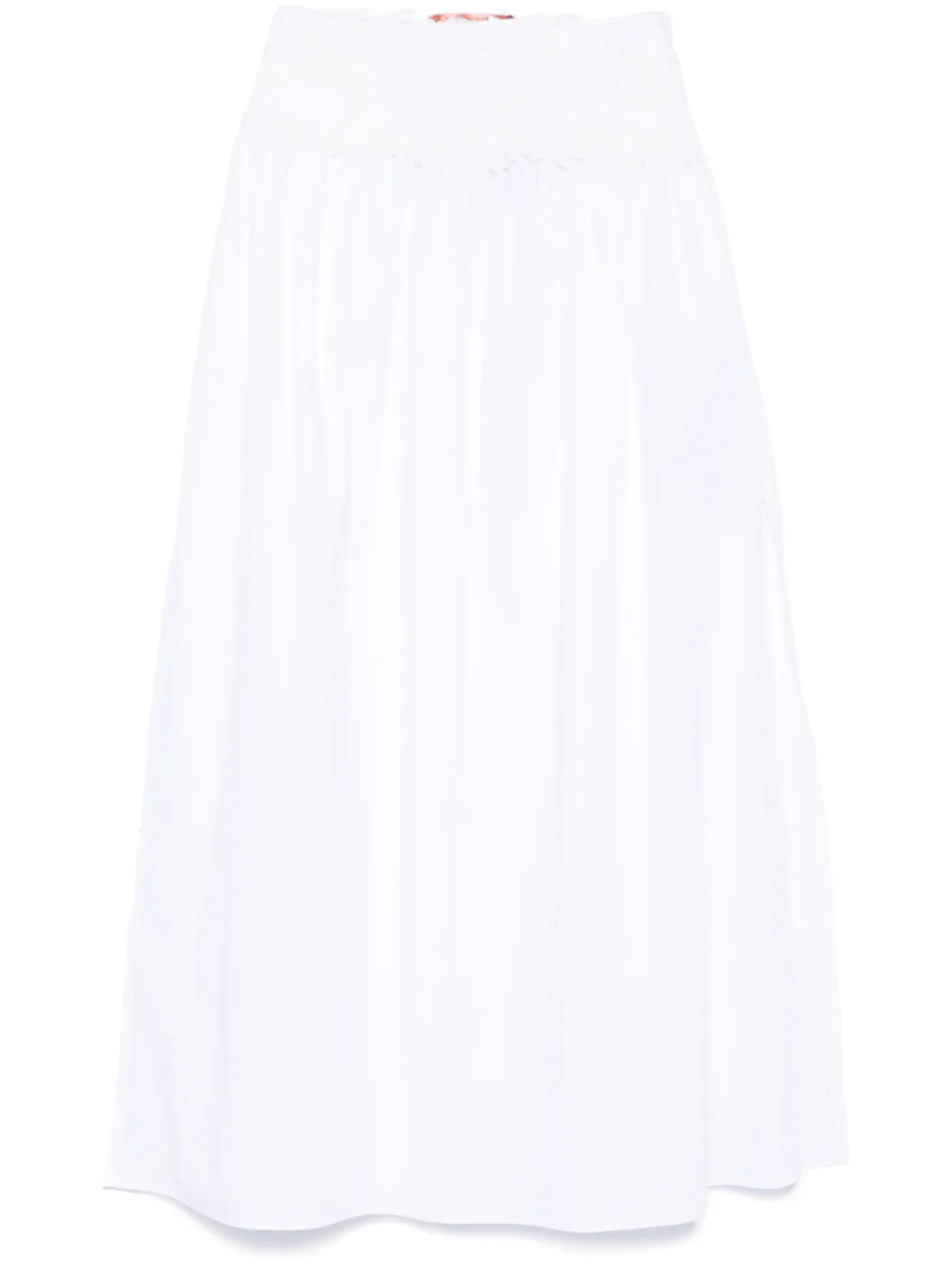 

Ermanno Scervino юбка миди с вышивкой, белый