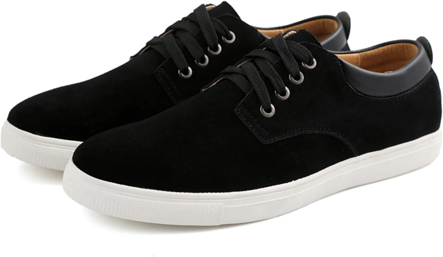 Лоферы мужские, Faux Suede, Walking Loafer Shoes, Black NIGXWNS — фото 2