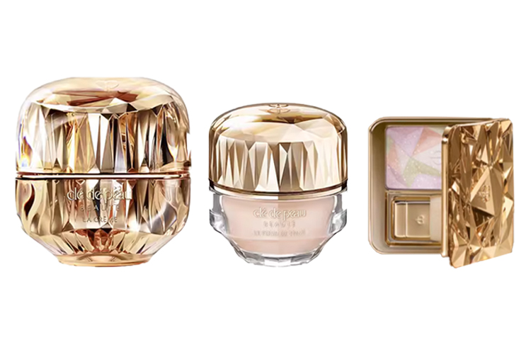 Набор для ухода за кожей Clé De Peau Beauté Golden Essence: золотой крем, 50 мл + кремовая пудра Diamond Powder O10 + хайлайтер 21 — фото 3