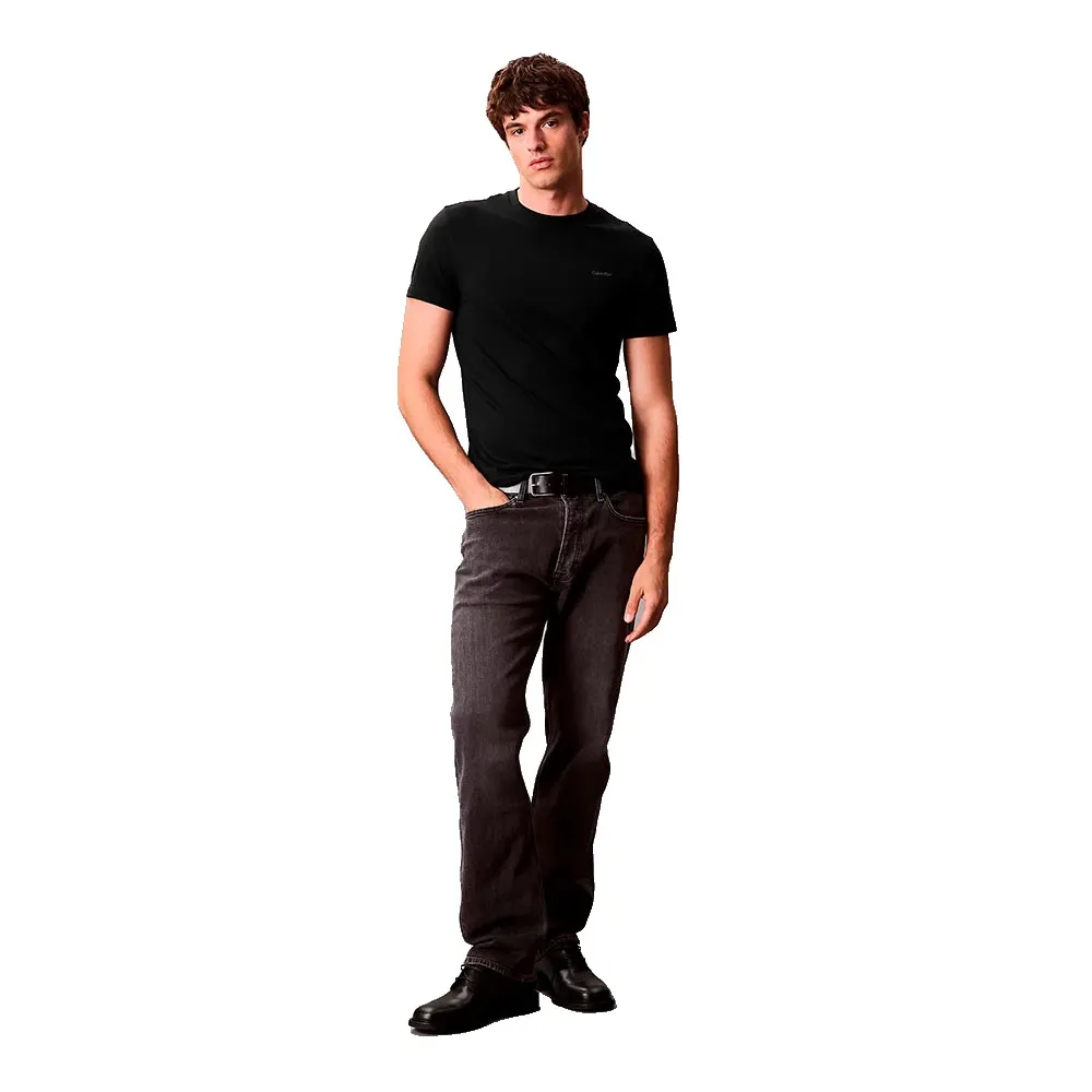 Футболка с коротким рукавом Calvin Klein Liquid Touch Slim Fit, черный — фото 4