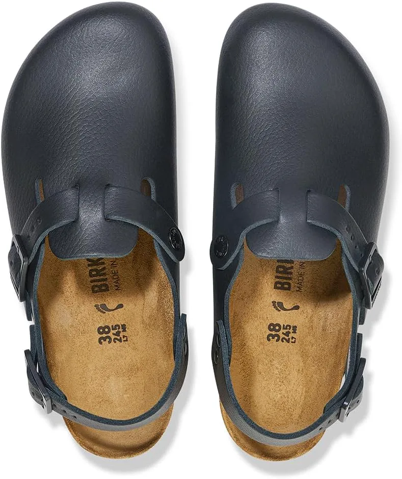 Клоги BIRKENSTOCK Tokio Pro из кожи - высококачественная унисекс обувь для повседневной носки и работы в медицине, общепите и сфере услуг, черный — фото 4