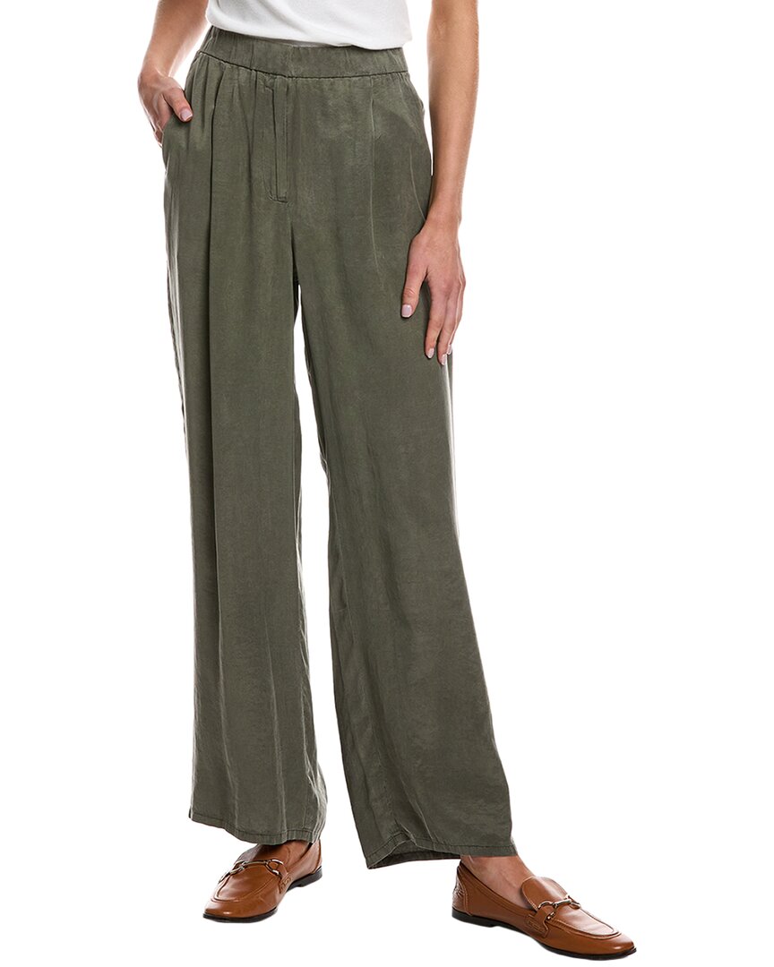 

EILEEN FISHER Расклешенные брюки с высокой талией, зеленый
