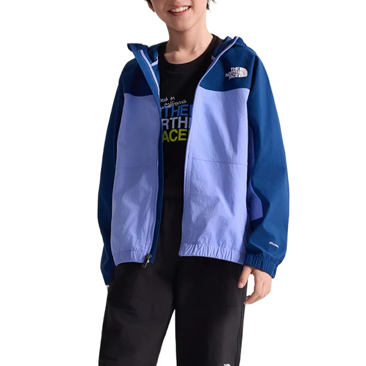 Детская куртка с капюшоном Moderate THE NORTH FACE, Blue Purple Sea Blue