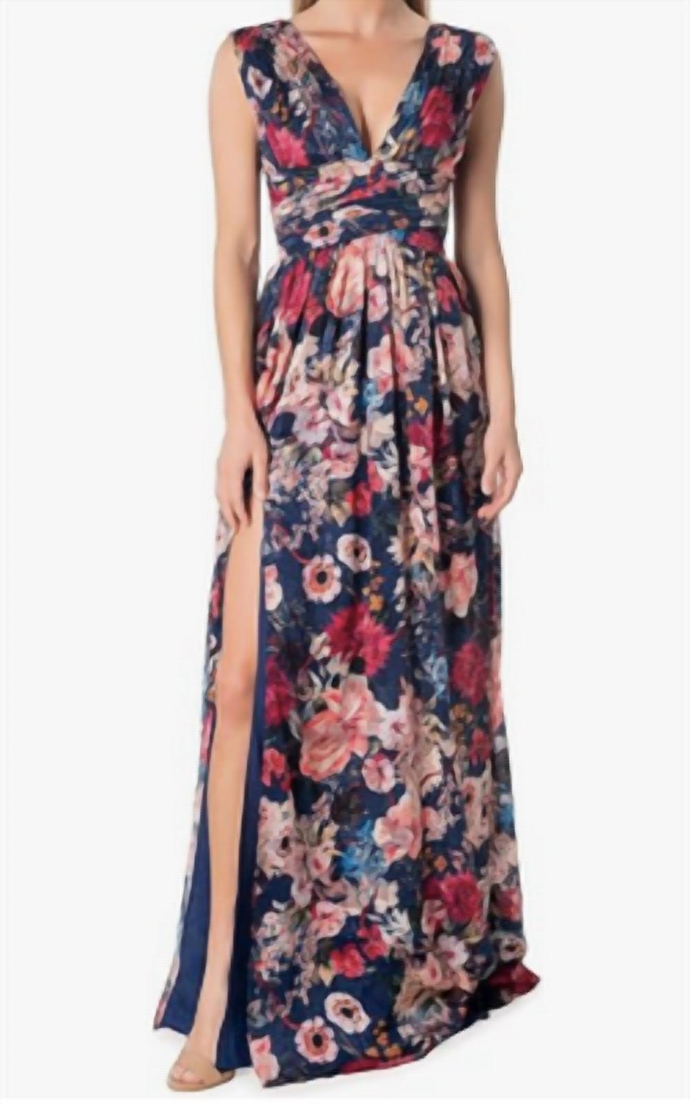 

Платье макси Jaclyn Fit And Flare в цвете Multi/Temny Dress The Population
