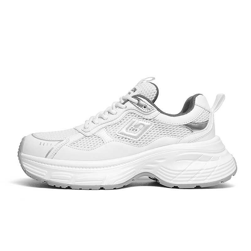 

Кроссовки женские толстые низкие Goldlion, цвет White/Gray