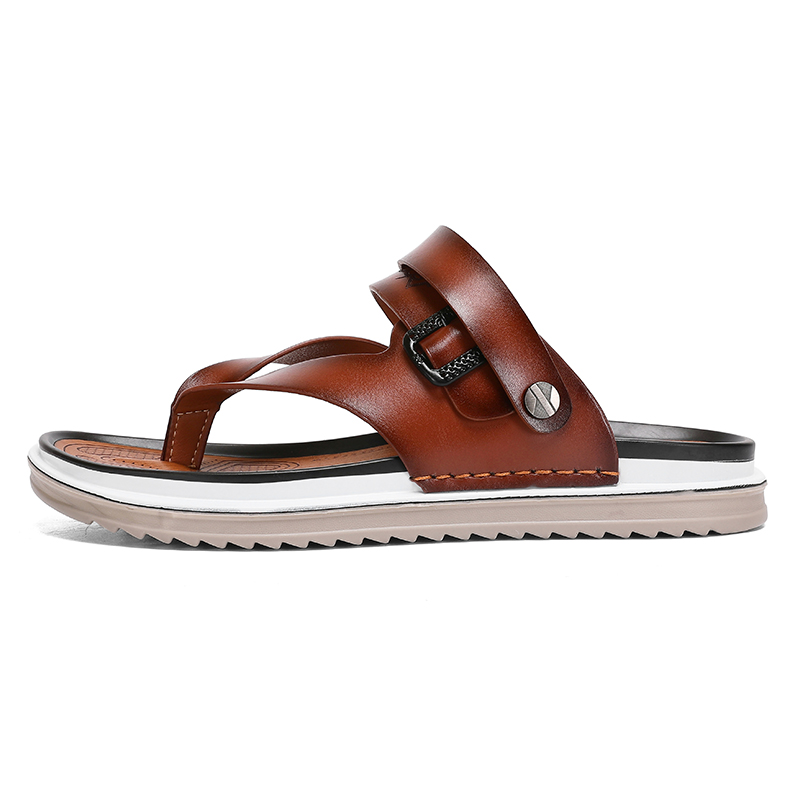 

Shiozawa Мужские пляжные сандалии коричневые, цвет Brown