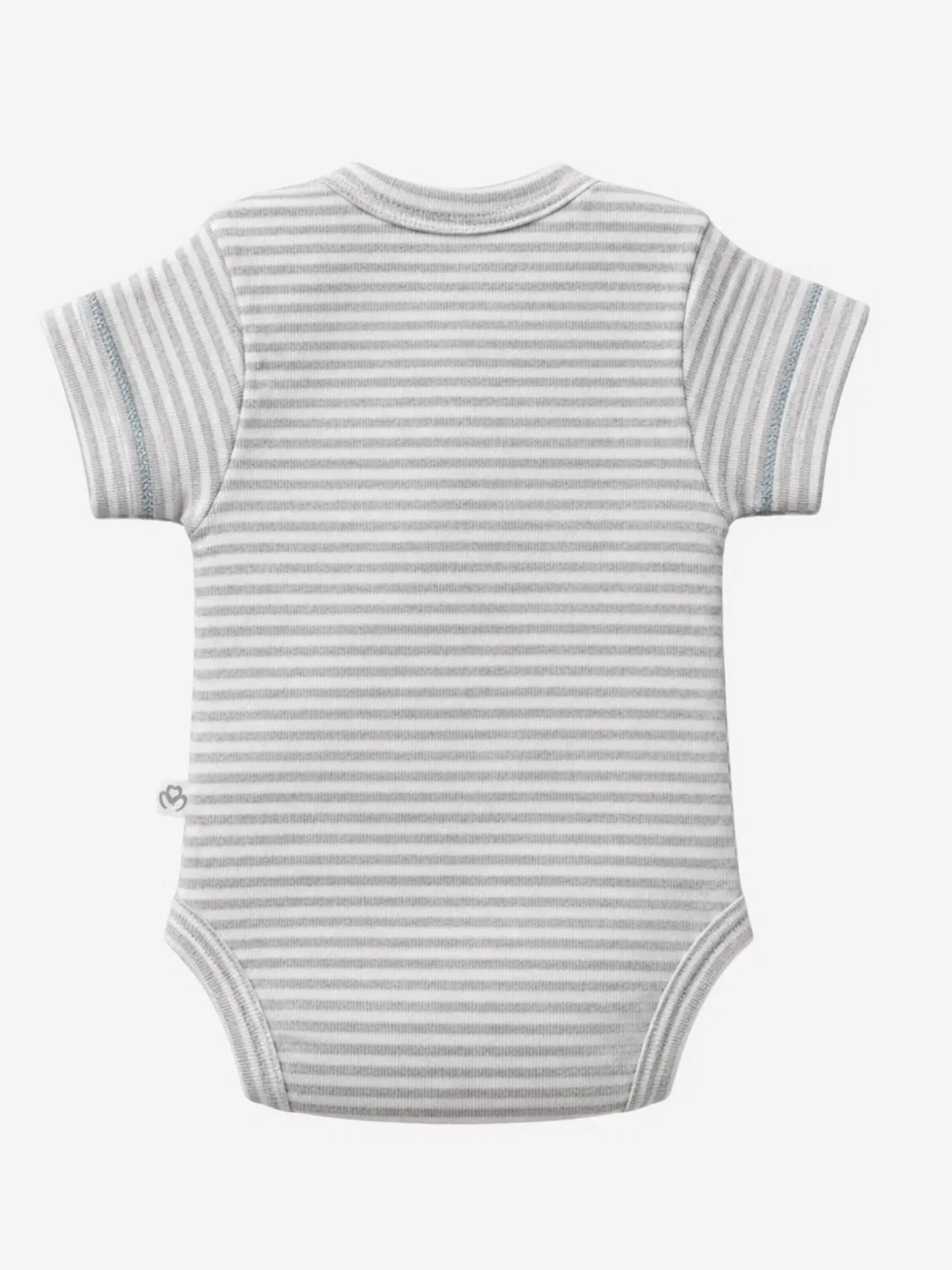 Комбинезон/боди Organicera Organic Baby S/S серого цвета — фото 2