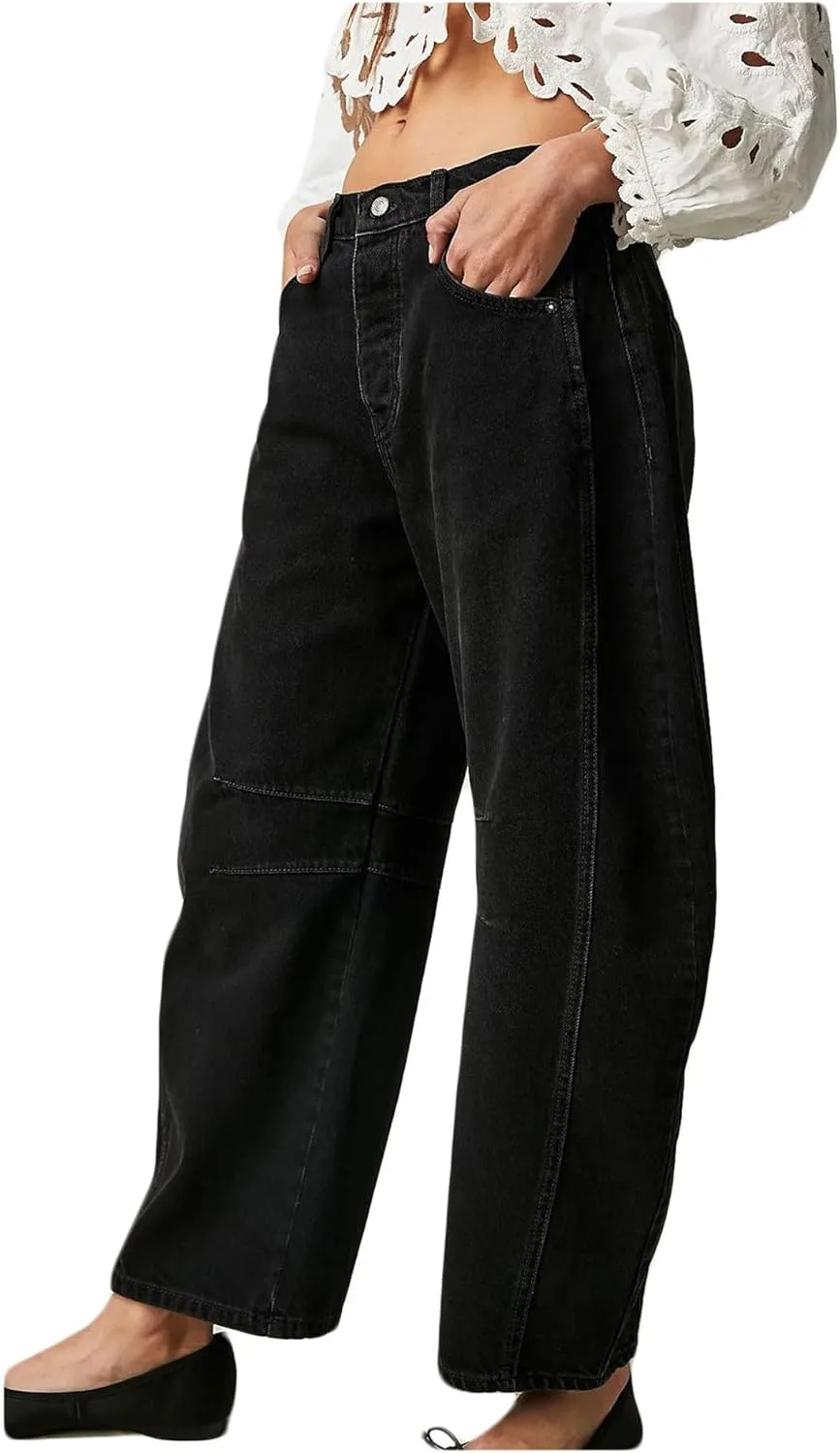 

Женские джинсы Casual Loose Mid Waist Bestgift