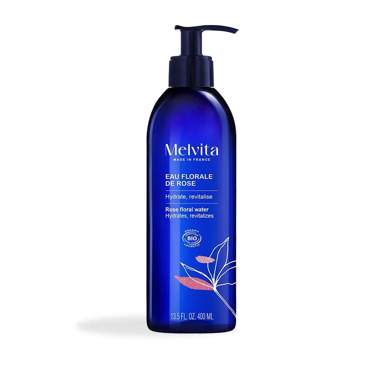 Органическая розовая вода Melvita для лица, 400 мл Melvita