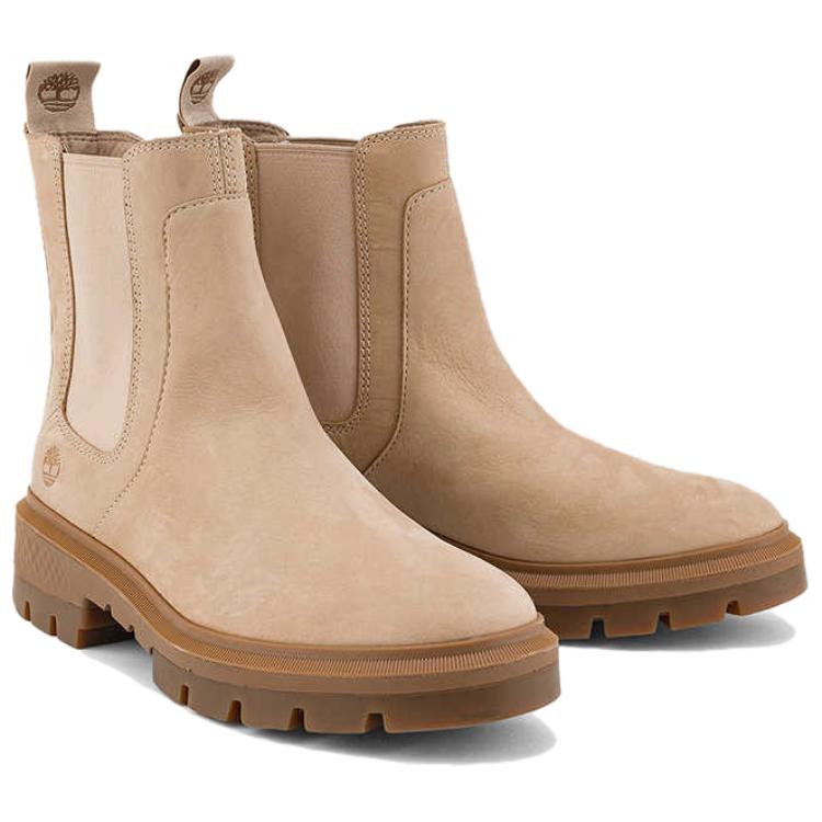 Ботинки женские короткие Timberland Chelsea, бежевый — фото 3