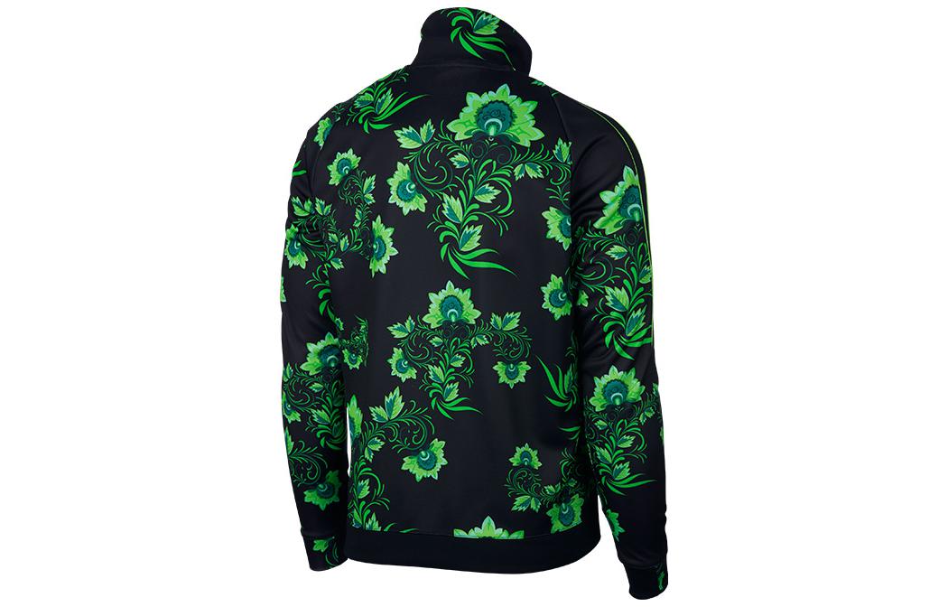 Nike Куртка мужская черная зеленая, Black Green — фото 4